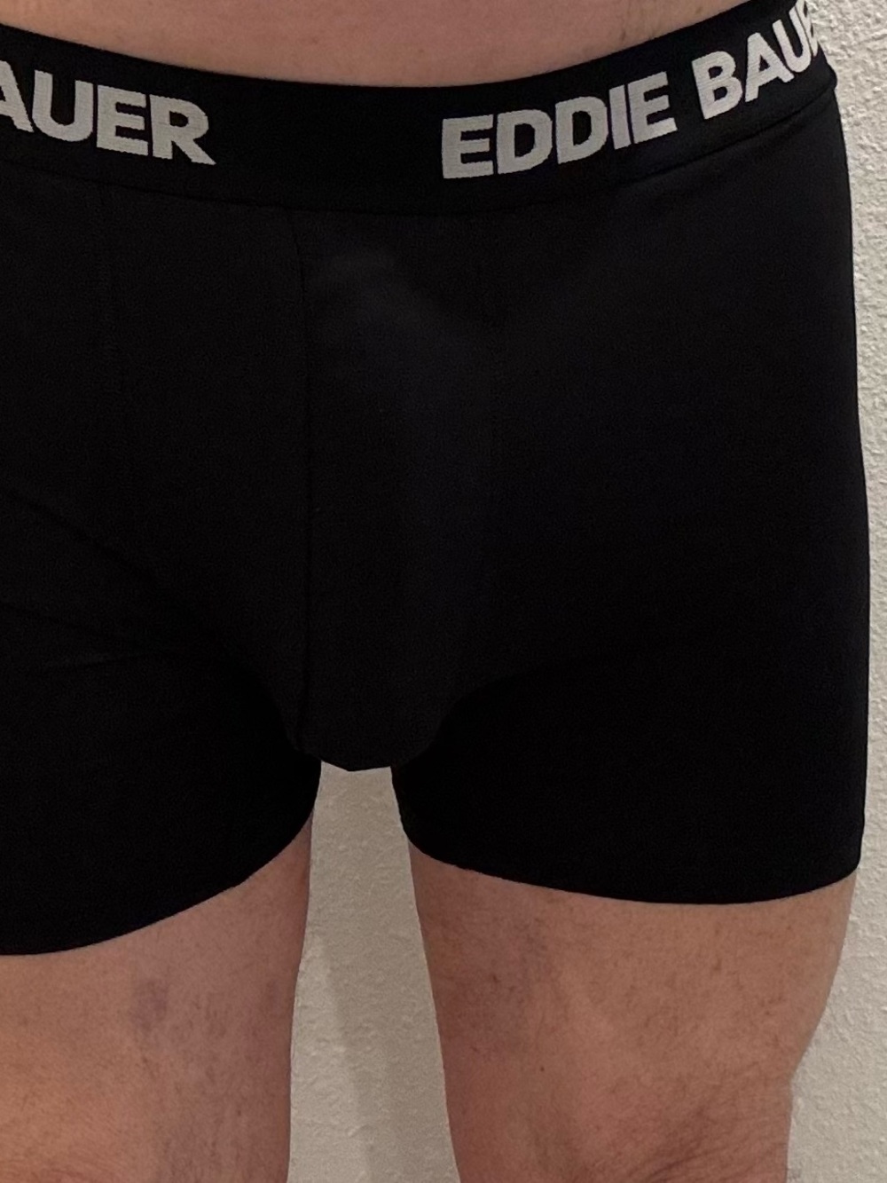 Eddie Bauer Black Men's Boxer Briefs with Branded Waistband
